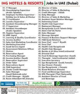 IHG HOTELS & RESORTS Jobs | Careers - Saudi Arabia