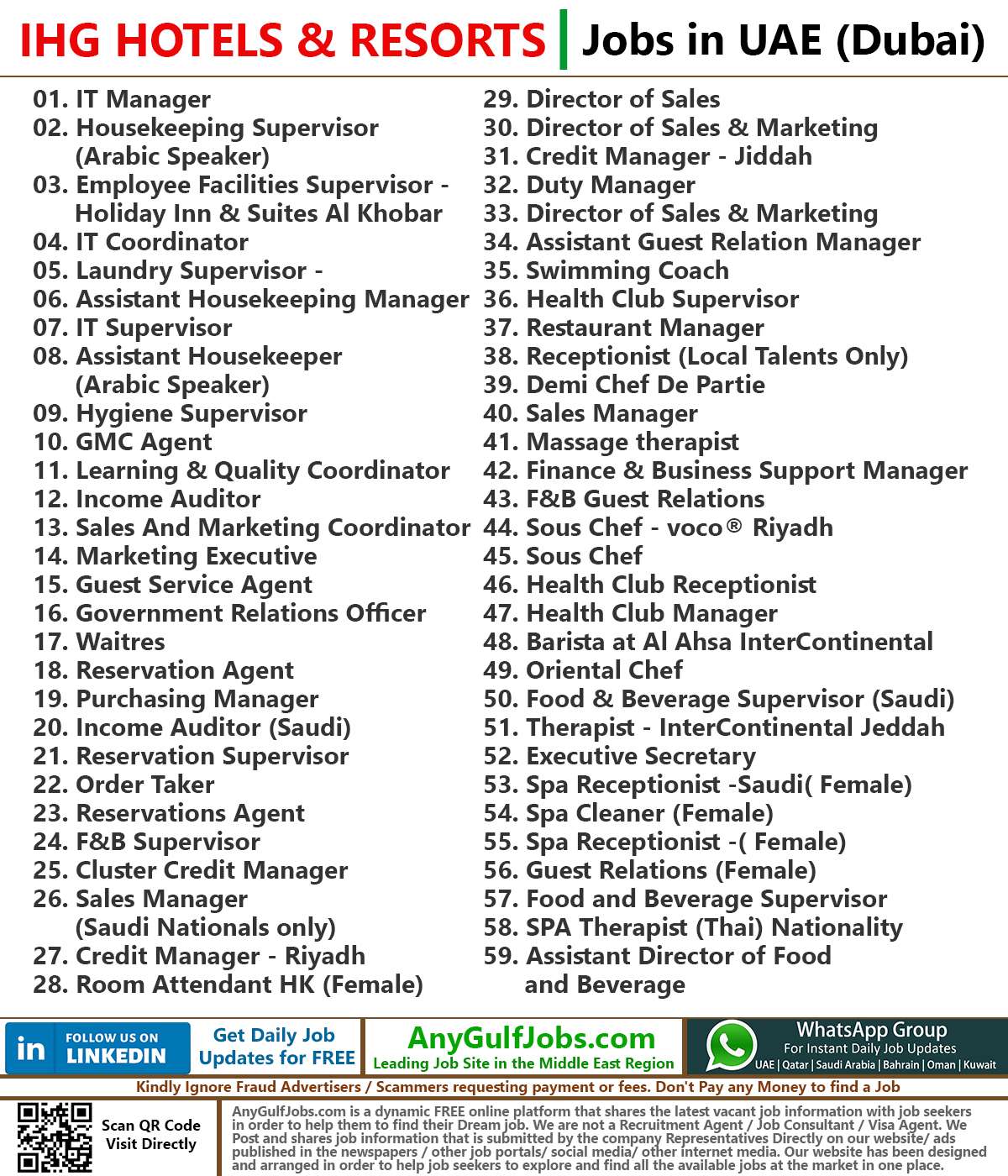 IHG HOTELS & RESORTS Jobs | Careers - Saudi Arabia