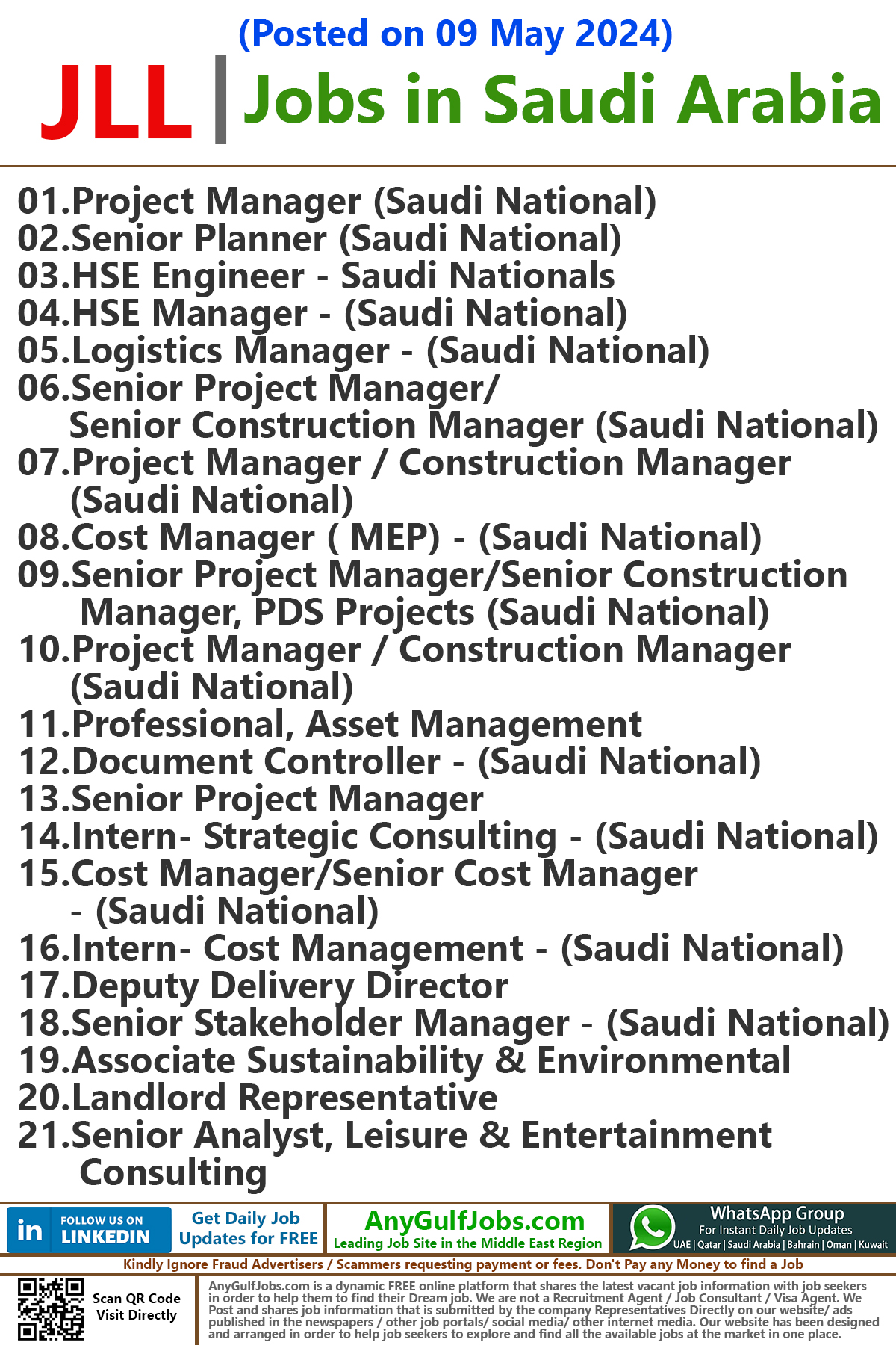 JLL Jobs in Saudi Arabia