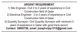 9 9 Gulf Times Classified Jobs - 14 December 2023