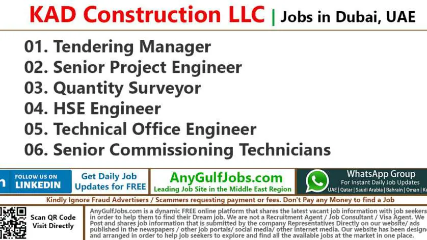 KAD Construction LLC Jobs | Careers - Dubai - UAE