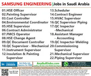 SAMSUNG ENGINEERING Jobs | Careers - Saudi Arabia