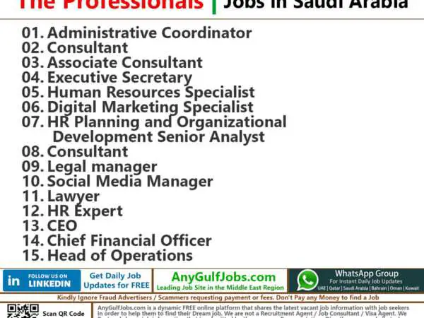 The Professionals Jobs | Careers - Saudi Arabia
