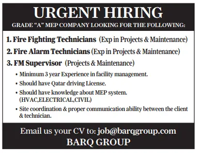 1 6 Gulf Times Classified Jobs - 09 January 2024