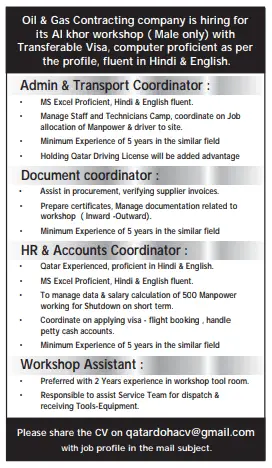 10 8 Gulf Times Classified Jobs - 25 January 2024
