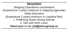 11 4 Gulf Times Classified Jobs - 17 January 2024