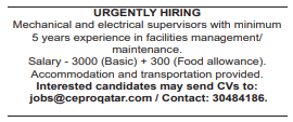 2 14 Gulf Times Classified Jobs - 21 January 2024