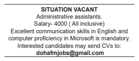 3 19 Gulf Times Classified Jobs - 28 January 2024