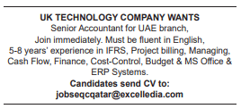 7 15 Gulf Times Classified Jobs - 28 January 2024