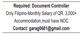 7 7 Gulf Times Classified Jobs - 15 January 2024