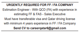 8 3 Gulf Times Classified Jobs - 09 January 2024