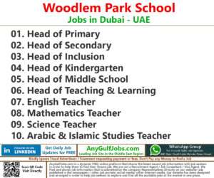 Woodlem Park School Jobs | Careers - Dubai - UAE