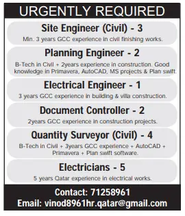 1 17 Gulf Times Classified Jobs - 27 February 2024