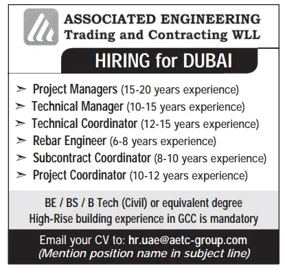 1 6 Gulf Times Classified Jobs - 11 February 2024