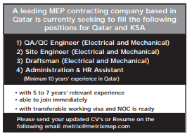 11 1 Gulf Times Classified Jobs - 06 February 2024