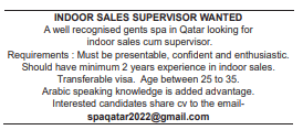 3 19 Gulf Times Classified Jobs - 28 February 2024