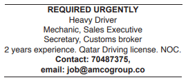 5 3 Gulf Times Classified Jobs - 06 February 2024