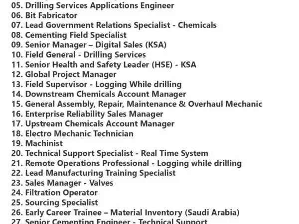 Baker Hughes Jobs | Careers – Saudi Arabia
