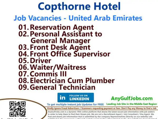 Copthorne Hotel Jobs | Careers - United Arab Emirates