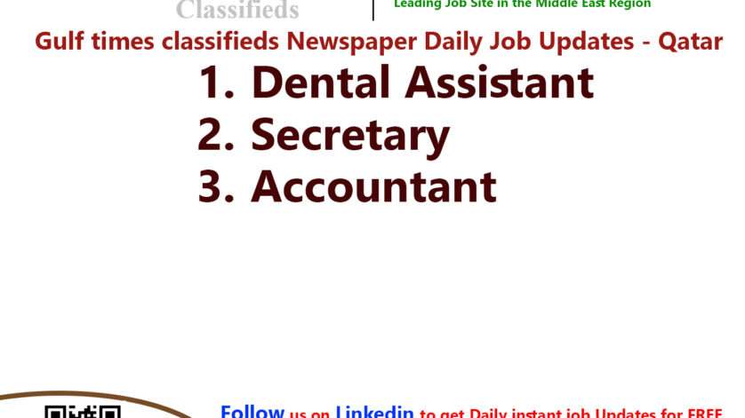 Gulf Times Classifieds Job Vacancies Qatar - 15 February 2024