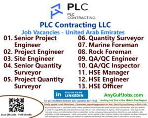 List of PLC Contracting LLC Jobs - United Arab Emirates