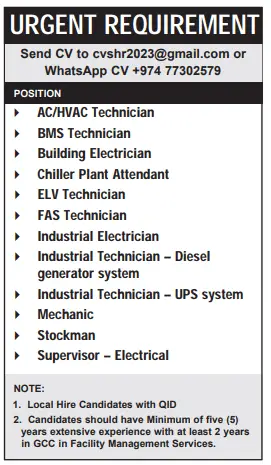 1 8 Gulf Times Classified Jobs - 13 March 2024