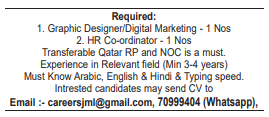 2 18 Gulf Times Classified Jobs - 27 March 2024