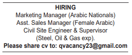 3 15 Gulf Times Classified Jobs - 21 March 2024