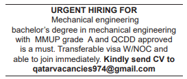 6 2 Gulf Times Classified Jobs - 06 March 2024