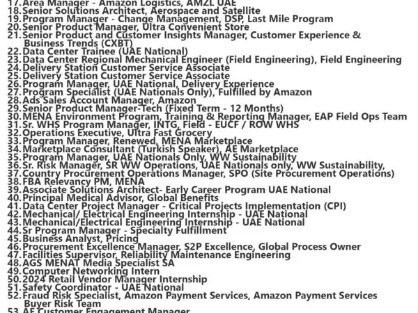 Amazon Jobs | Careers - United Arab Emirates