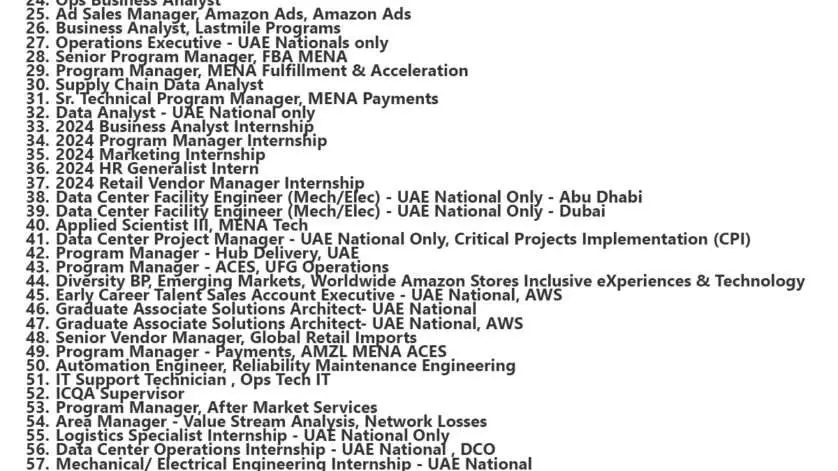 Amazon Jobs | Careers - United Arab Emirates