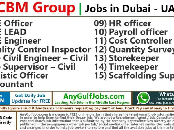 DCBM Group Jobs | Careers - Dubai - UAE