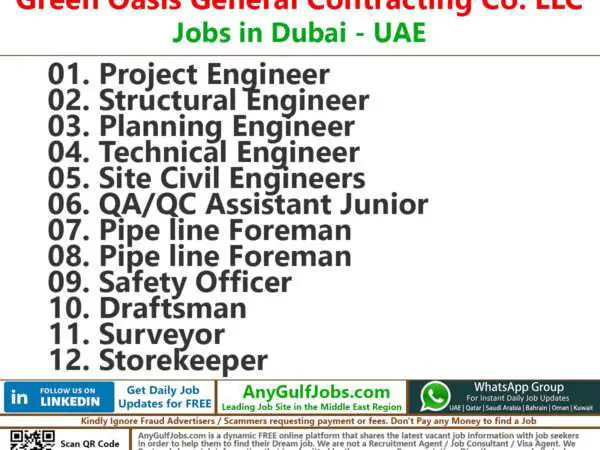 Green Oasis General Contracting Co. LLC Jobs | Careers - Dubai, UAE