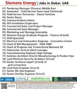 Siemens Energy Jobs | Careers - United Arab Emirates