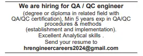 11 1 Gulf Times Classified Jobs - 16 April 2024