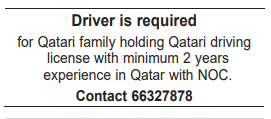 13 2 Gulf Times Classified Jobs - 25 April 2024