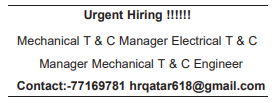 4 11 Gulf Times Classified Jobs - 21 April 2024