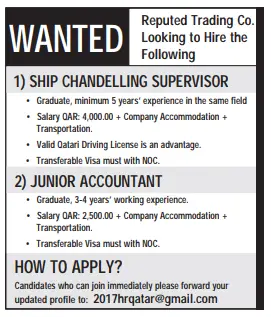 4 13 Gulf Times Classified Jobs - 23 April 2024