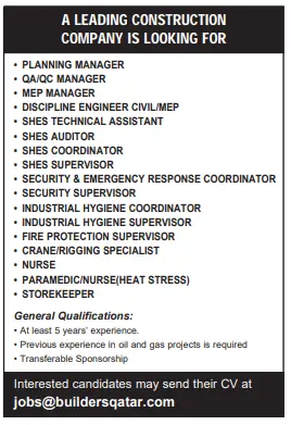 20 1 Gulf Times Classified Jobs - 19 May 2024