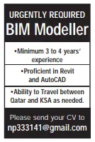 7 Gulf Times Classified Jobs - 01 May 2024