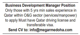3 4 Gulf Times Classified Jobs - 06 June 2024