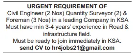 3 6 Gulf Times Classified Jobs - 10 June 2024