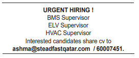 9 2 Gulf Times Classified Jobs - 09 June 2024