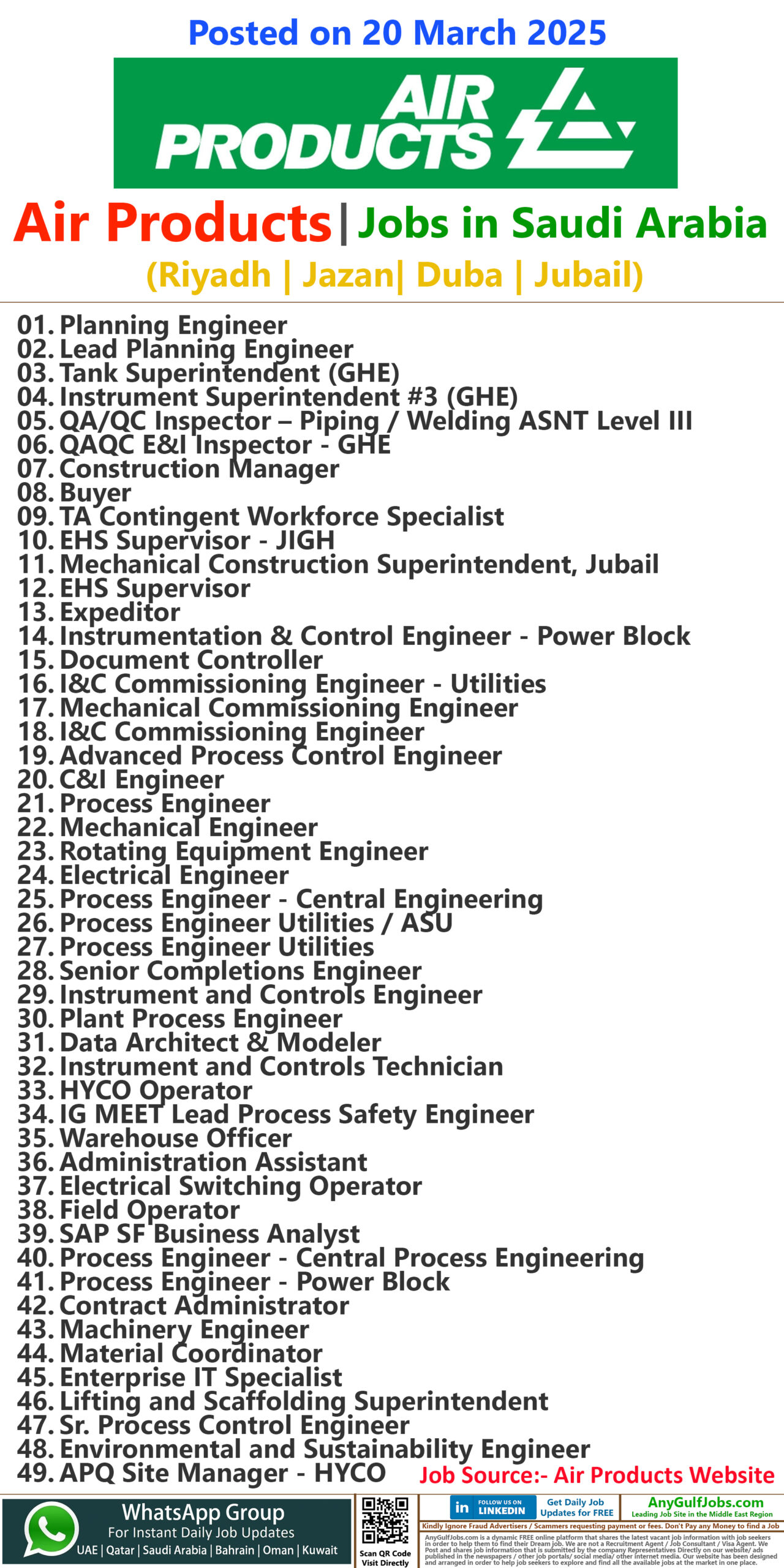 Air Products Jobs | Careers - Saudi Arabia