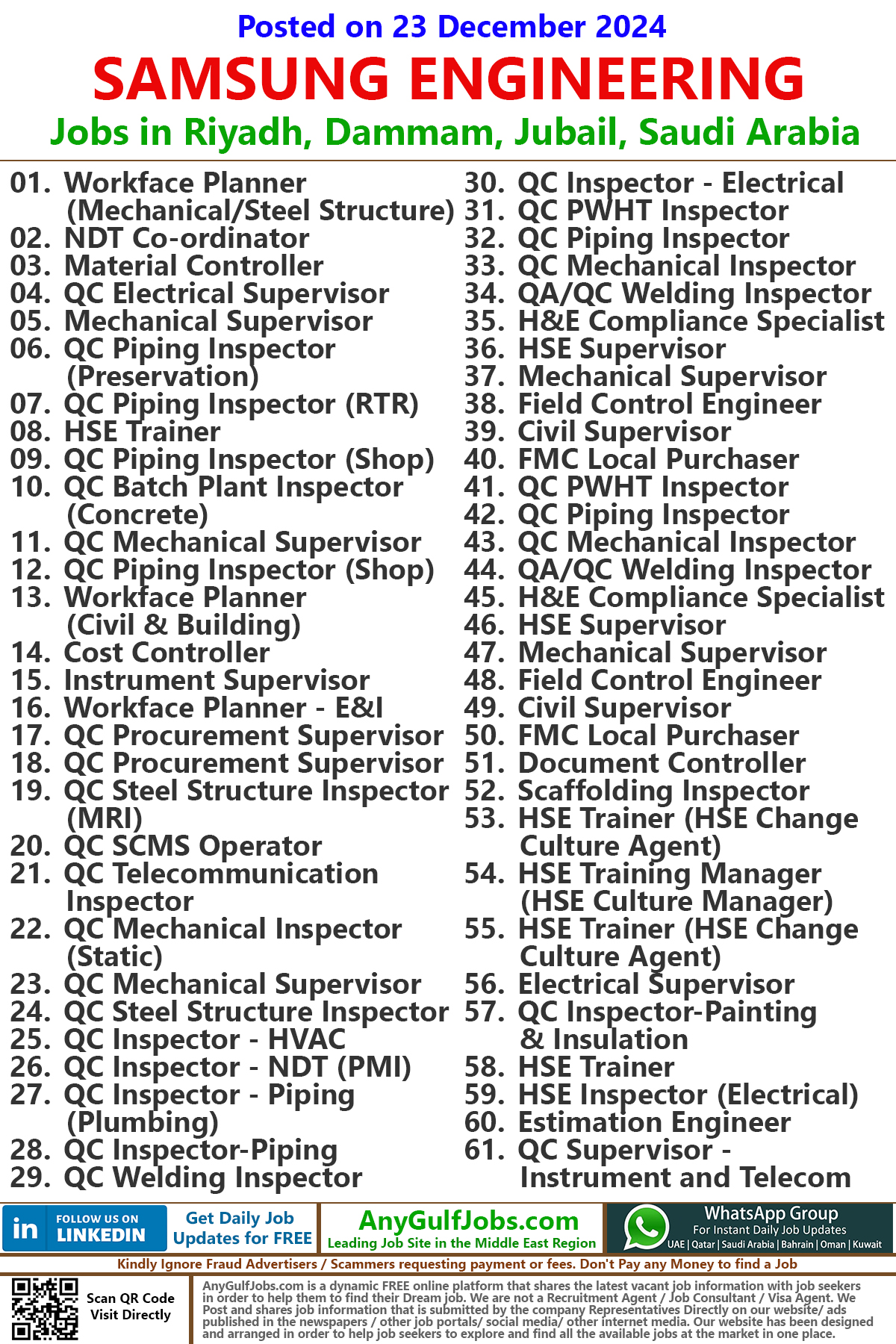 SAMSUNG ENGINEERING Jobs | Careers - Saudi Arabia