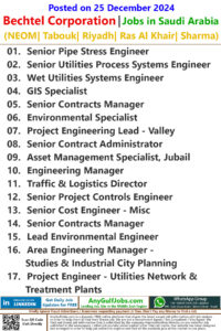 Bechtel Corporation Jobs | Careers - Saudi Arabia