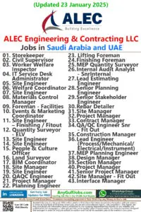 ALEC Engineering & Contracting LLC Jobs | Careers - Saudi Arabia and UAE