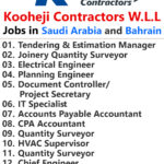 Kooheji Contractors W.L.L Jobs | Careers - Saudi Arabia and Bahrain