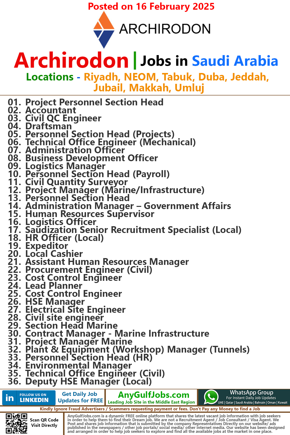 Archirodon Jobs | Careers - Saudi Arabia