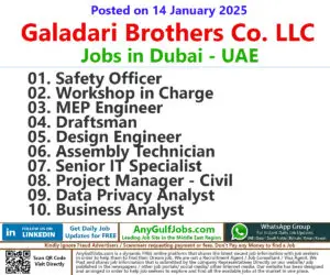 Galadari Brothers Co. LLC Jobs | Careers - Dubai, UAE